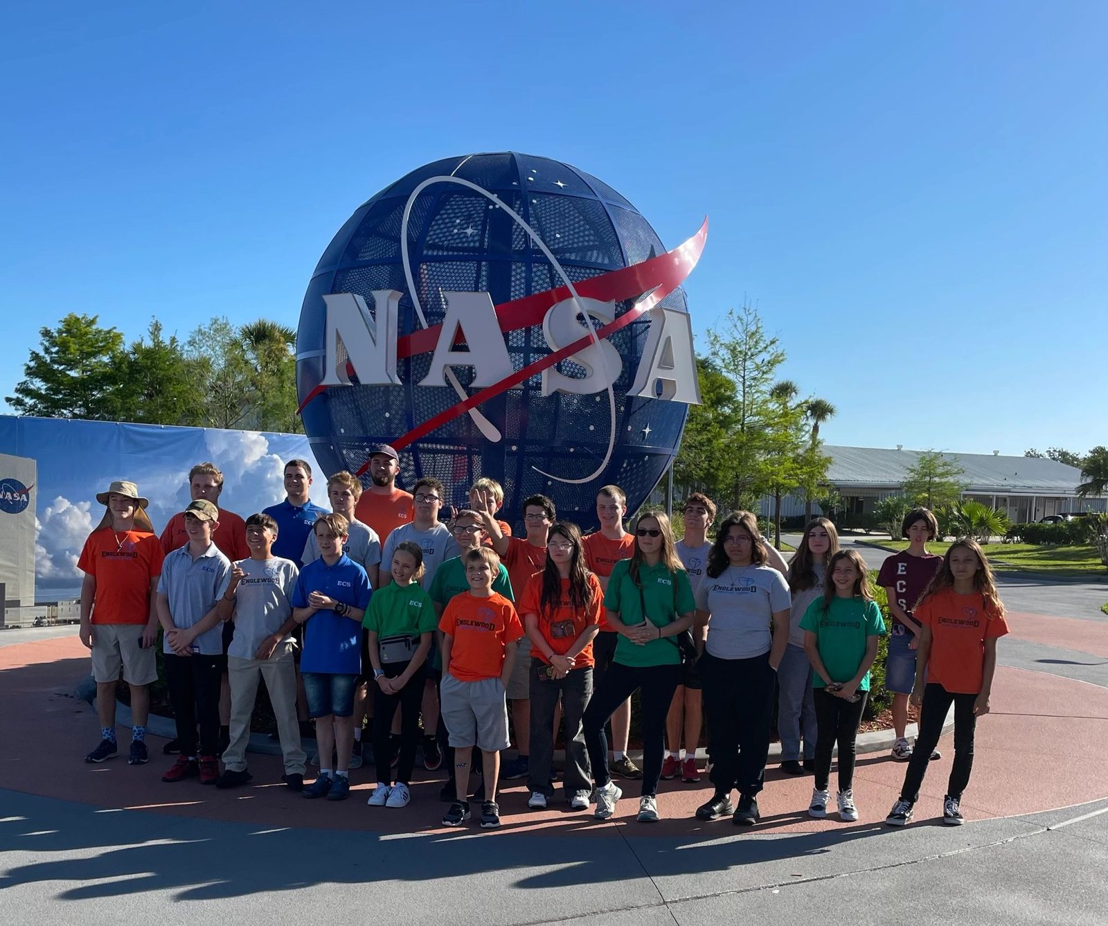 Englewood Christian School students at the Kennedy Space Center