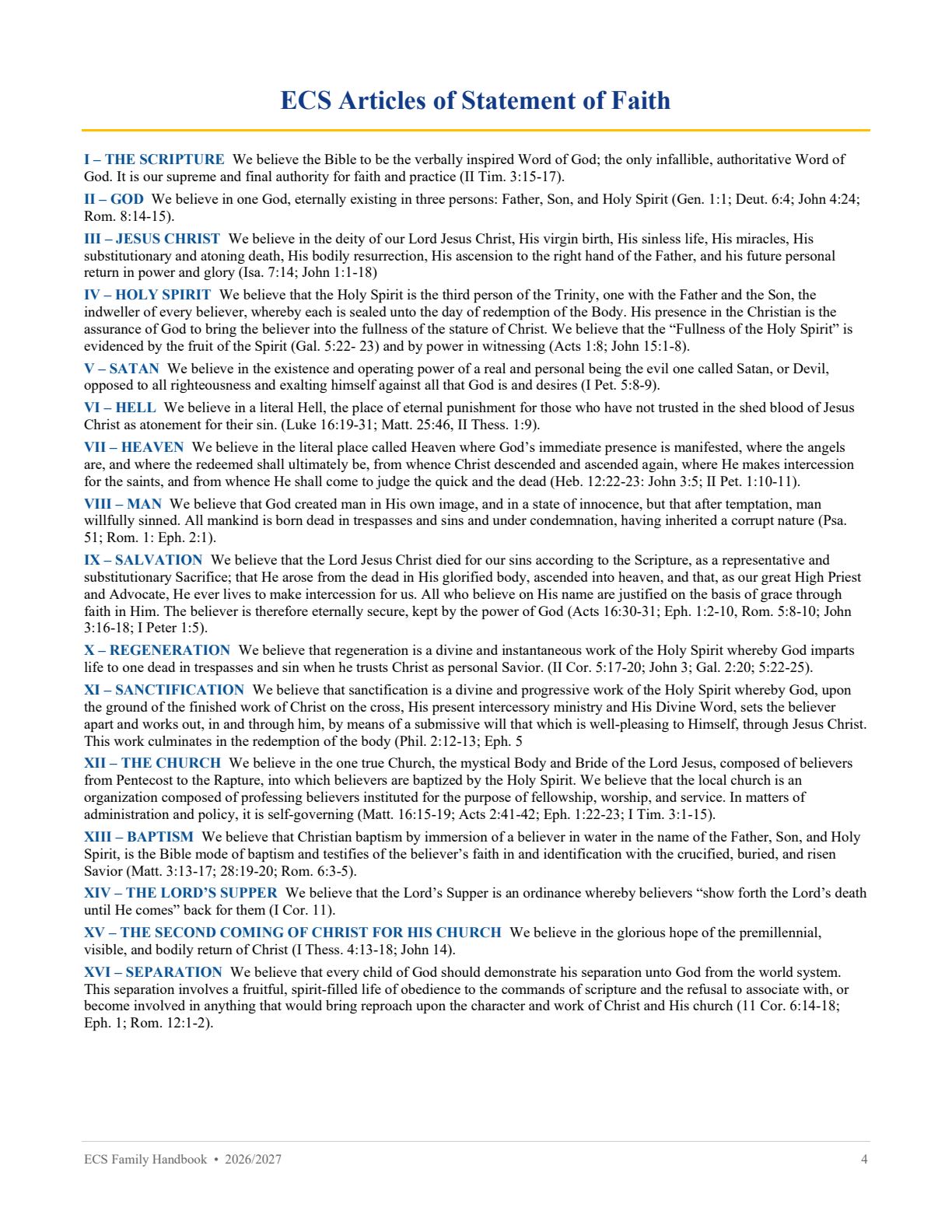 Family Handbook 2026-27, page 4 of 31