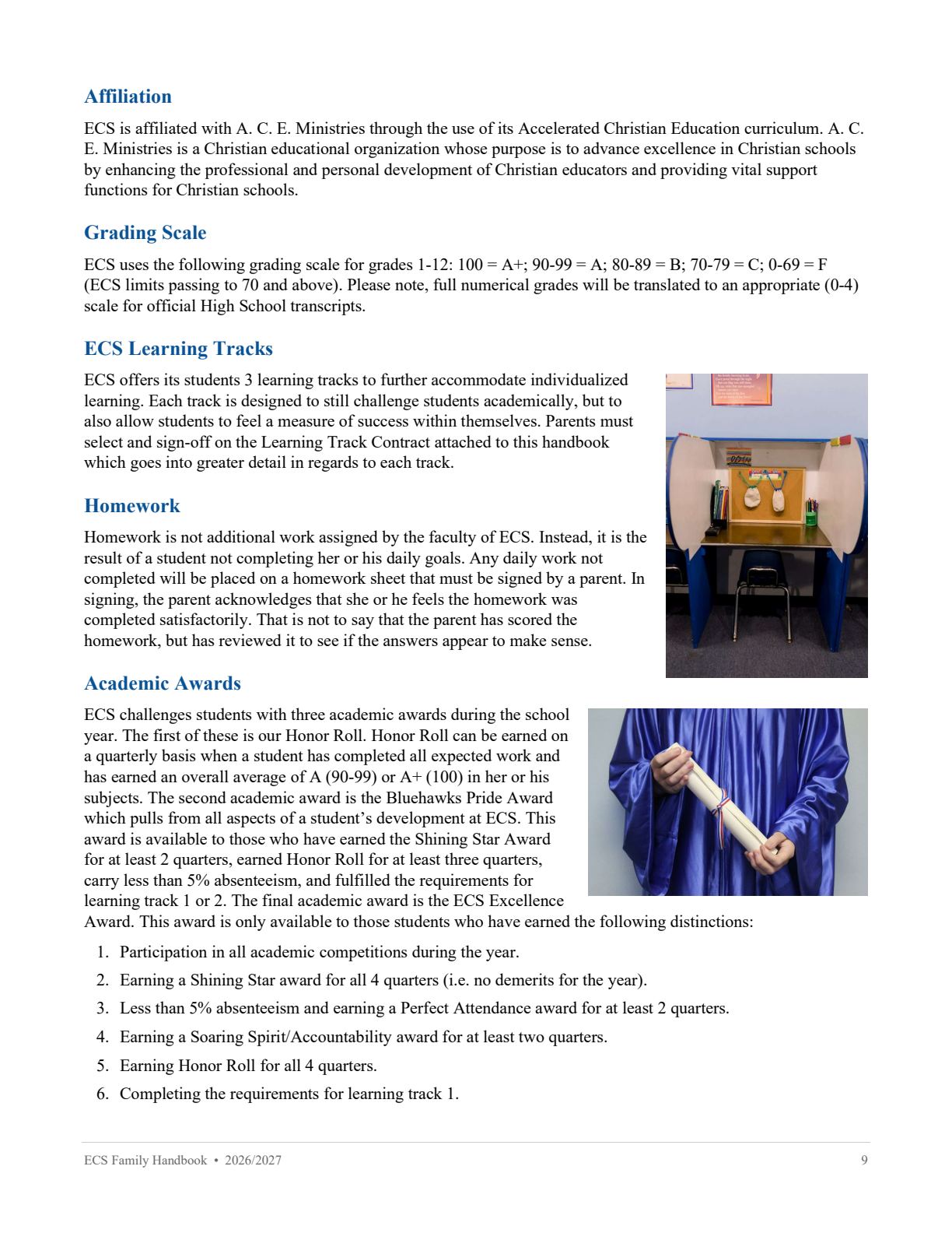 Family Handbook 2026-27, page 9 of 31