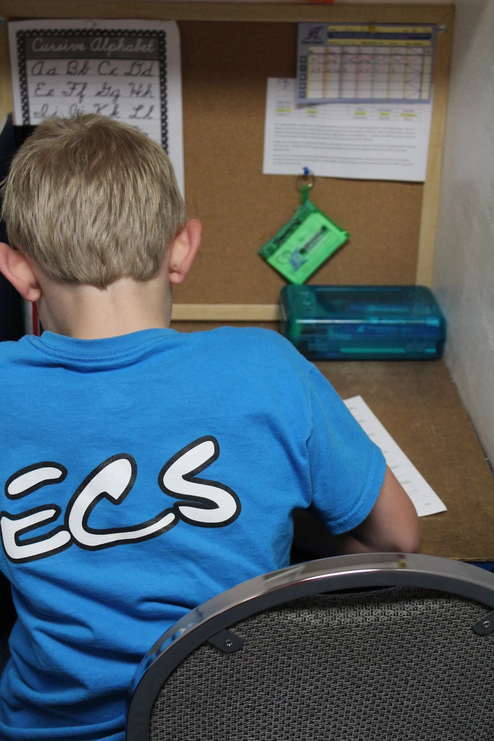 Students in class at Englewood Christian School